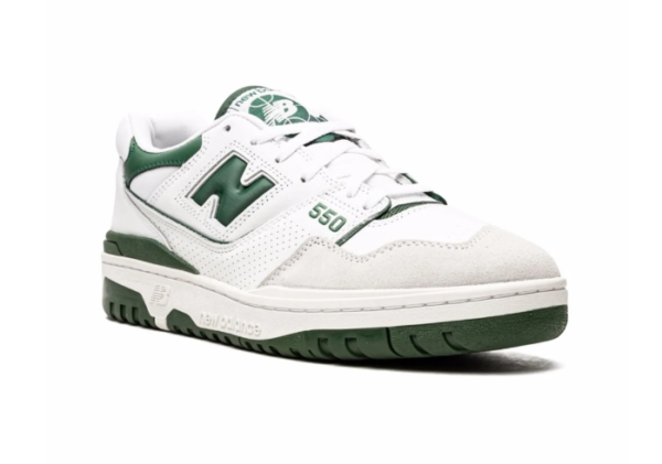 New Balance 550 "White/Team Forest Green" - Image 2